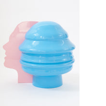 Load image into Gallery viewer, Split Heads (Pink & Blue)